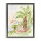 Stupell Industries Palm Tree River's Edge Floater Framed Canvas Wall Art Design by June Erica Vess